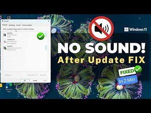 No Sound After Windows Update? Fix It in 2 Minutes (Windows 11)