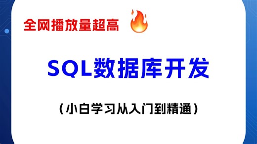 【SQL数据库开发】小白从入门到精通 | Python零基础入门教程