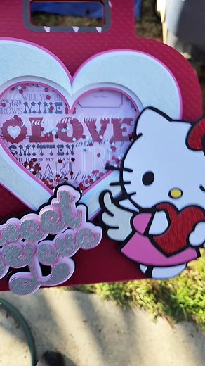Valentine Hello Kitty Shaker Gift Bag Craft Tutorial