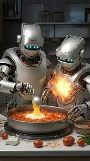 “Kitchen Glitch: AI Robot Learns to Cook 😂”