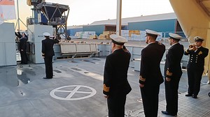 Ceremonial Sunset aboard H.M.S. Mersey in Belfast I was honoured to visit H.M.S. Mersey in Belfast yesterday. This River Class Patrol Vessel is impressive and the Crew ensured this was a memorable visit. Sincere Thank-you to the Senior Service, R.F.C.A.(N.I.) and well done to all involved! Andy RFCA NI #ww2ni #HMSMersey #RFCA #Royalnavy #Navy #SNONI #RFCANI | The Second World War in Northern Ireland