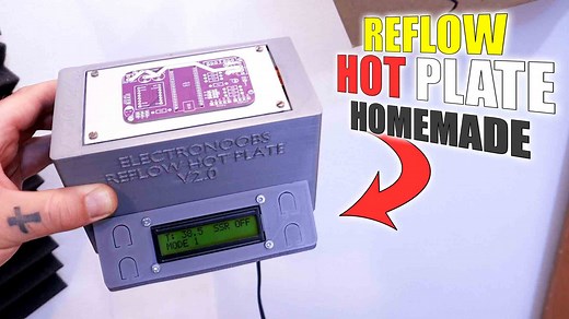 Homemade Reflow Hot Plate with Arduino SSR and thermistor