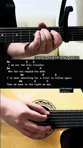 The Night We Met - Lord Huron | Easy Guitar Tutorial For Beginners #guitarlesson #shorts