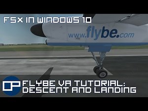 FSX in windows 10 | Tutorial | Majestic Dash 8 | East Midlands to Schiphol | Descent and landing
