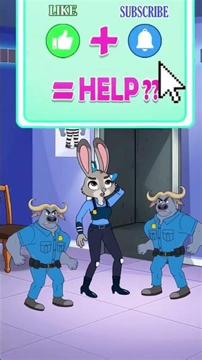 🚔Help Judy find Real Chief Bogo #shorts #animation #cartoon