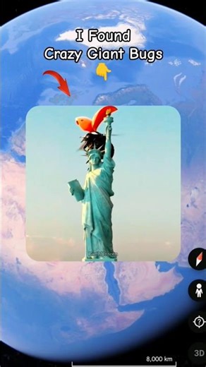 😱😶‍🌫️I Found Crazy Giant Bug in Google maps and google earth