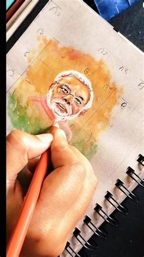 How to Draw Modi Ji Easy Step by Step 🇮🇳#shorts