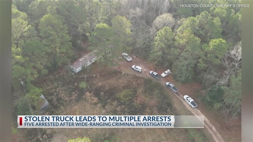 Stolen truck leads to multiple arrests, firearms recovered in Houston County