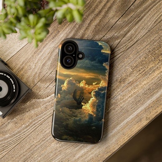 Fallen Angel Cloud Art Phone Case, Gothic Dark Heaven iPhone Cover, Samsung, Pixel - Etsy