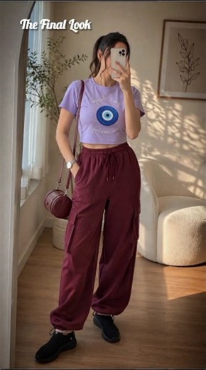 🧿The Most Comfortable Yet Stylish Outfit Ever 💜✨ | Pinterest Fashion Inspo #shorts