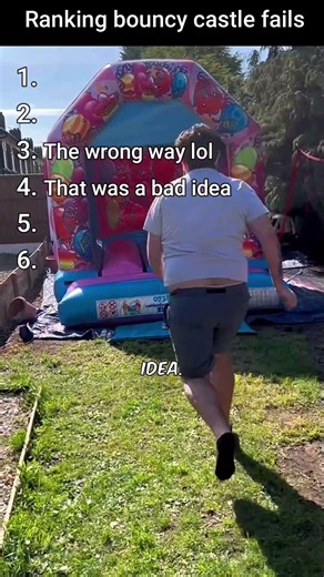 Ranking bouncy castle fails 😂