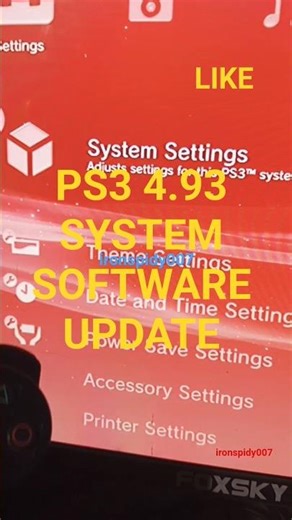 PS3 2026 System Software Update 4.93 - Sony #ps3 #gaming #playstation