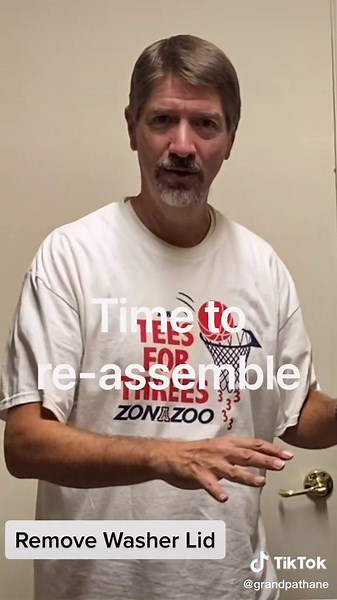 How to remove Washer Lid. Kenmore series 600 S. Once kid is off you can replace Valve and fix leaks.