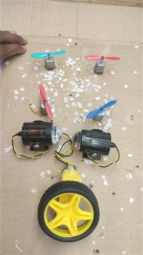 for high RPM Drone motor and double fog light problem with use gear DC motor and tyre_Dc Motor