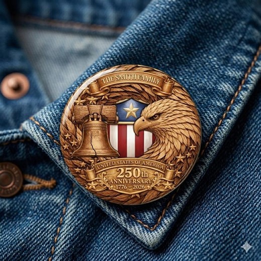 USA 250th Anniversary Button Pin,250 Years of Freedom Liberty Bell Eagle Badge, Semiquincentennial Gift 1776-2026, Patriotic Memorial Pin - Etsy