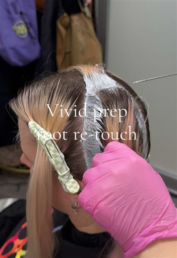 Satisfying Platinum Root Retouch for Pink Hair