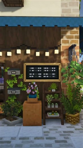 Flower Shop Build and Decoration #minecraft #topaddons1 #decoration #furniture #flowershop