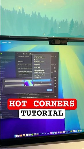 How to setup Hot Corners on Mac #apple