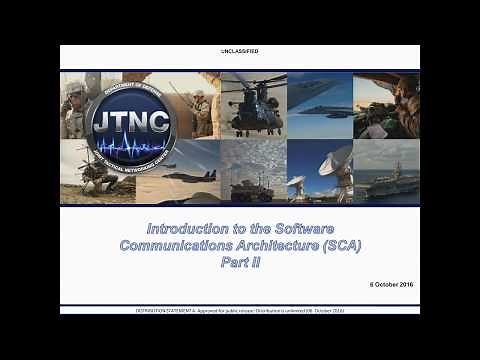 Part II: Introduction to Software Communications Architecture (SCA)