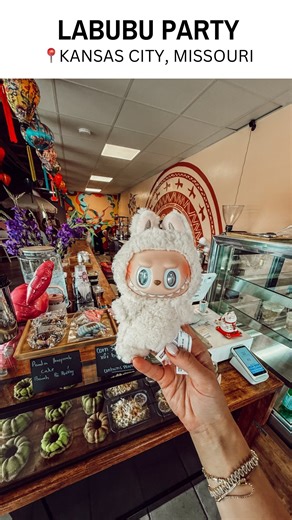 �Labubu Party Experience!� I headed to the Labubu party pop up @origin_coinguon to pick out my very first Labubu! This place was hopping and had so many great vendors! Stickers by @timelessmain Labubu from @dragonwagon.kc Coffee from @origin_coinguon Cheers! What’s your take on these cute little dolls?! I swear they remind me of my trolls collection as a kiddo! #labubu #kccoffee #labubuparty | Kansas City Karen