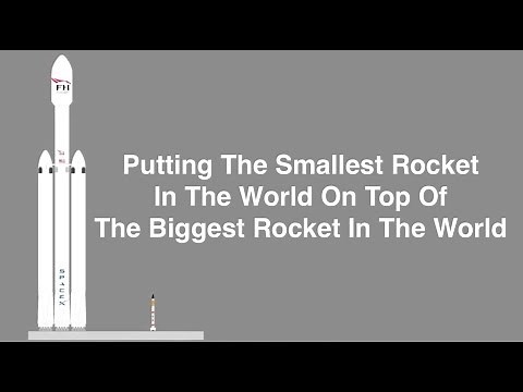 The Smallest Rocket In The World, On Top Of The Biggest Rocket