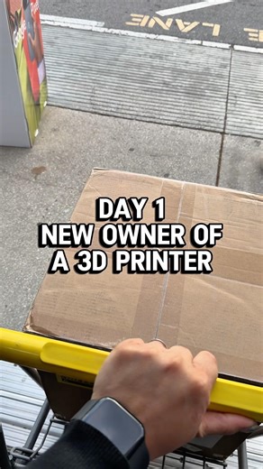 Day 1 - New owner of a 3D Printer