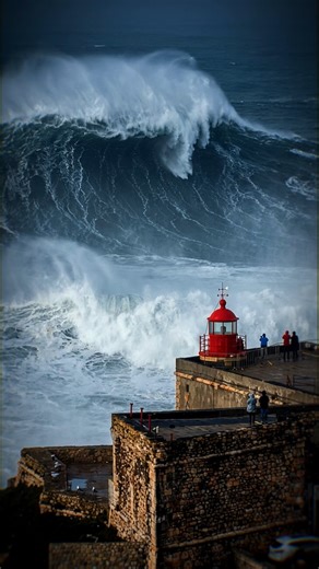 The biggest waves in the world!! #nazareportugal #bigwavesnazare #bigwaves #nazare #powerofnature #waves #portugal | Big Waves Nazaré