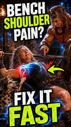Fix Bench Press Shoulder Pain (The Viking Way!) ⚔️💪 #shorts