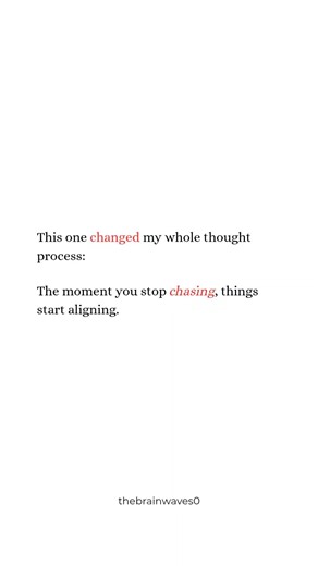 Why you must STOP chasing 🛑