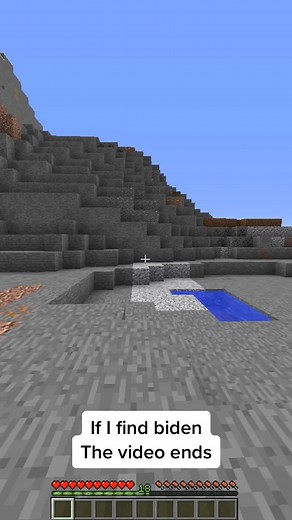 Finding Joe Biden in Minecraft Challenge