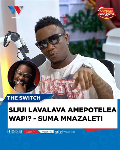 Wasafi FM on Instagram: "SIJUI @iamlavalava AMEPOTELEA WAPI? ——- @sumamnazaleti_ Sikiliza Wasafi FM 88.9 au Tazama Live Kupitia YouTube #WasafiMedia Kuanzia Saa 8 Mchana mpaka 11 Jioni Cc. @lilommy @ammygal_tz @aaliyaahofficial @djaflexi 🎥 @kangwemgale ✍️🖥️ @thisispizo #TheSwitch"