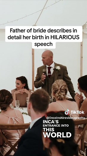 Father of Bride Describes Birth in Hilarious Speech