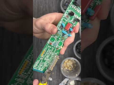 Depopulating Circuit Boards For Precious Metal (Gold and Silver) Components! #gold #silver #ewaste