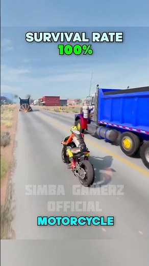 vehicle vs trucks survival chance😱#beamngdrive #beamng #gaming