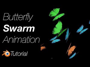 [3.1] Blender Tutorial: Colorful Butterfly Swarm Animation