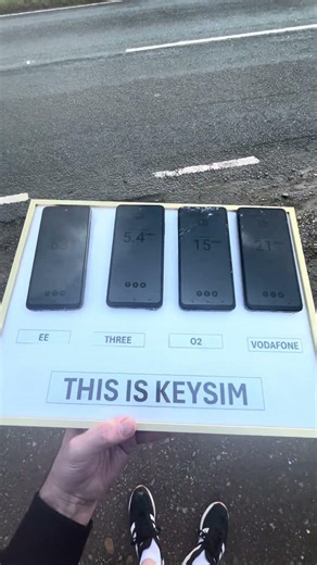 Welsh mountains near Nefyn mobile network speed test Vodafone O2 EE and Three