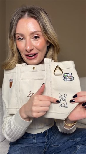 Jessica Linn on Instagram: "Yall know we love customizable bags here and this one might be the cutest yet!💖 I comment TOTE & I’ll dm you the link! ❤️ FB ads know be better than I know myself and recommended this adorable personalized embroidered tote form Baublebar and I immediately added to cart! This is the small tote which allows 4 different embroidered patches and you get to choose them. You can also embroider a name or initials as one of your patches. I added an iced coffee patch (but we’r