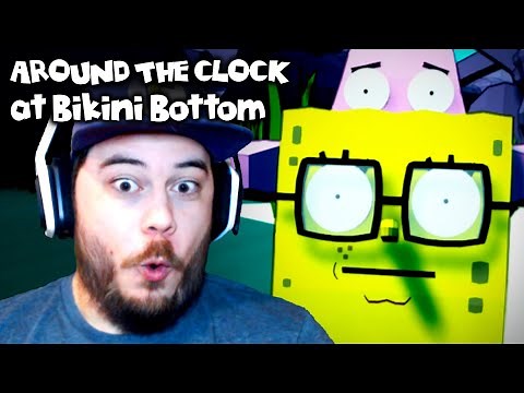 SPONGEBOB'S HORROR ADVENTURE BEGINS!! | Around the Clock at Bikini Bottom (Part 1)