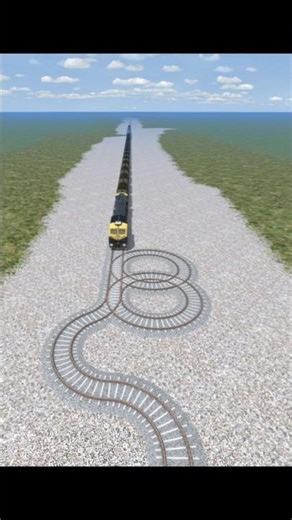 Extreme Bumpy Risky Track 😱 Indian Train Simulator #Shorts