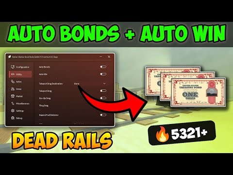 [NEW] DEAD RAILS SCRIPT *NO KEY* | AUTO BONDS, AUTO WIN, TP TO END! (PASTEBIN)
