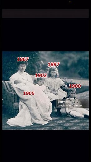 Queen Mary of teck and her children #shorts #history #royalfamily