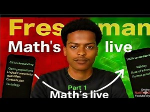Freshman Maths Live Class (Part 1) Logical Connectives, Tautology, Quantifiers | Exam Preparation