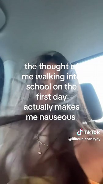 The thought of going to school makes me nauseous
