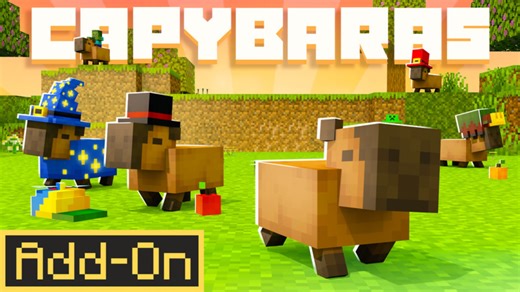 [Add-On]水豚 Add-On-我的世界市场包免费下载-Minecraft Marketplace Capybaras Add-On