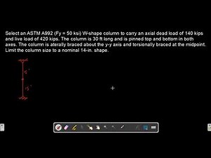 How to design a steel compression member using the AISC manual