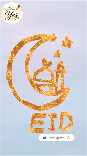 Eid ane wali hai ❤️ #art #calligraphy #drawing #craft #eid #ramadan #youtubeshorts #trending #shorts