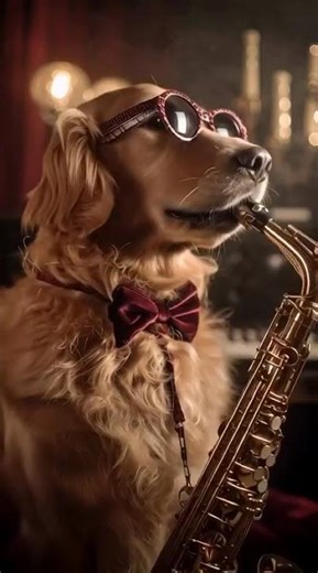 This Dog Plays the Saxophone Better Than Me 😂🎷 #cute