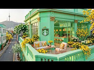 【広告なし スタバBGM ジャズ】最高の心を癒やす至福の日曜朝ジャズ ☕ 夏の街角カフェのバルコニーでリラックス | 集中・作業用・休日用 | 疲れを癒やすリゾート空間。 爽やかな風とボサノヴァ