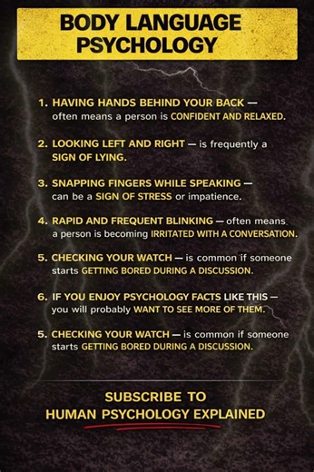 5 Body Language Cues to Watch Out For #psychology #shorts