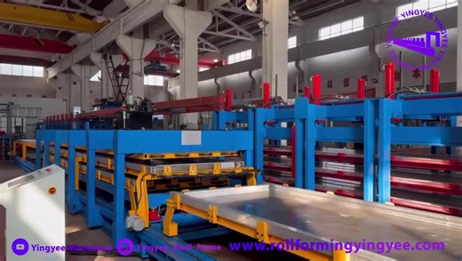 PU Sandwich Panel Forming Machine（2 2）——Delivering precision and speed for unparalleled productivity in panel manufacturing! 🚀✨ #pupanel #machine #manufacturing #rollformingmachine #rollformmachine #factory #buildingmaterials #rollformingmachinemanufacturer #panelsandwich #productionline